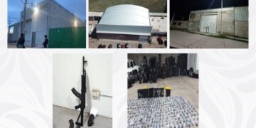 Fuerzas federales aseguran 46 vehículos, tres inmuebles y armamento en operativo contra el Cártel del Pacífico en Durango