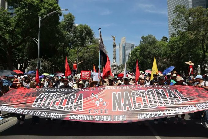 CNTE intensifica protestas en el país; marcha en CDMX deja daños, bloqueos y advertencias rumbo al Mundial 2026
