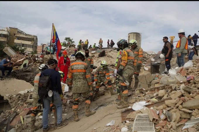 Venezuela enfrenta una tragedia histórica: sube a 3 mil 685 la cifra de muertos por los terremotos