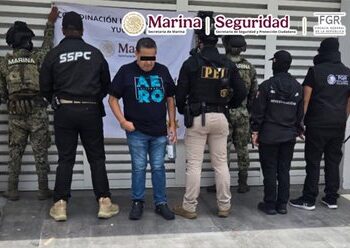 Semar y FGR capturan a presunto operador financiero del Cártel del Noreste en Yucatán