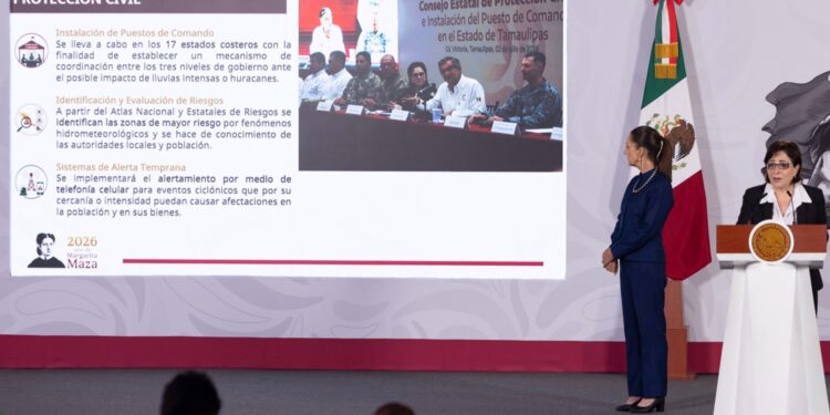 Gobierno de México reconoce trabajo preventivo de Tamaulipas ante temporada de lluvias; destaca liderazgo del gobernador Américo Villarreal