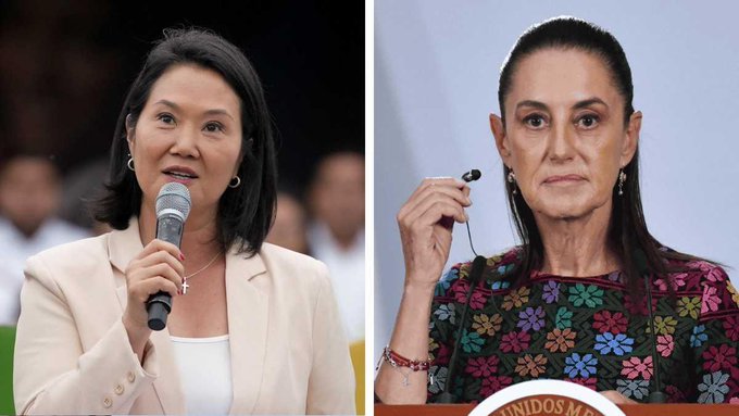 Keiko Fujimori y Sheinbaum restablecen los vínculos diplomáticos entre Perú y México