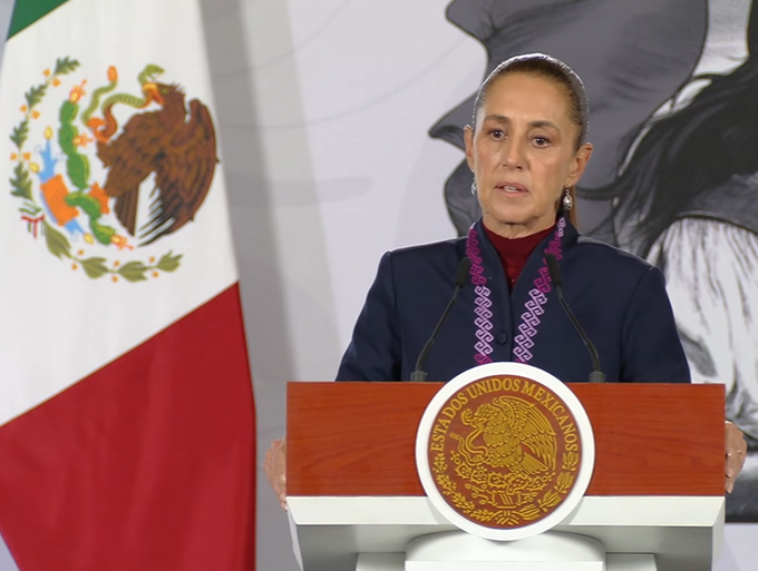 Sheinbaum pone la seguridad en el centro de la Mañanera; también aborda caso Colombia