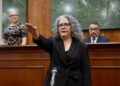 Graciela Domínguez asume como gobernadora interina de Sinaloa tras licencia de Rocha Moya