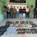 Ocho detenidos y arsenal asegurado durante operativo federal en Badiraguato, Sinaloa