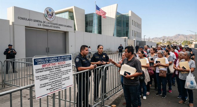 Estados Unidos detiene temporalmente citas de visas de inmigrante en sus consulados