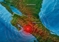Dos sismos de 5,4 y 4,8 sacudieron Costa Rica