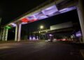 Exalta Gobierno del Estado festividades patrias con iluminación de 19 bajo puentes