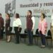 Normalistas irrumpen en evento de Sheinbaum en Hidalgo y reclaman justicia
