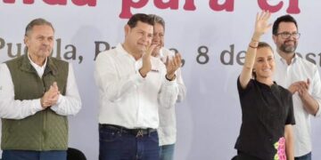 Claudia Sheinbaum cumple al mil por ciento con Puebla: Armenta Mier.
