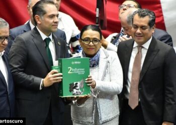 Rosa Icela formaliza ante el Congreso la entrega del Segundo Informe de Sheinbaum
