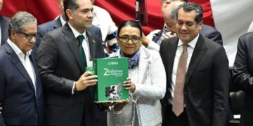 Rosa Icela formaliza ante el Congreso la entrega del Segundo Informe de Sheinbaum