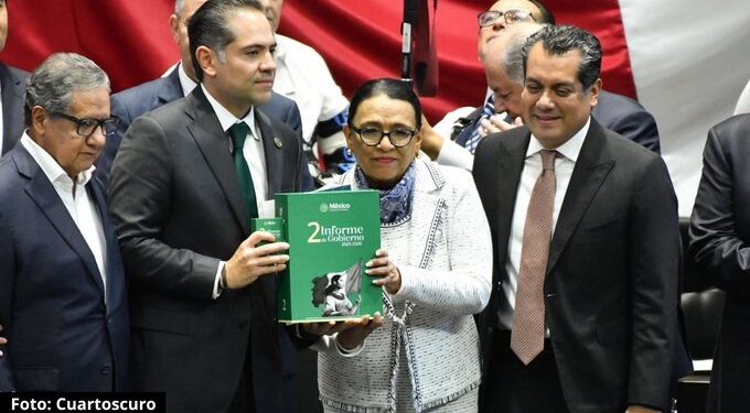 Rosa Icela formaliza ante el Congreso la entrega del Segundo Informe de Sheinbaum