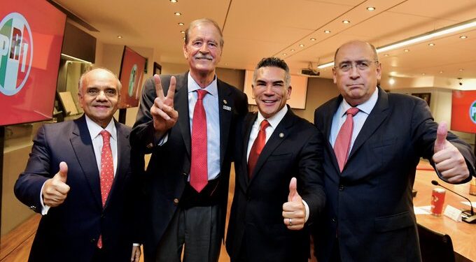 Alito Moreno recibe a Vicente Fox y llaman a construir una alternativa política