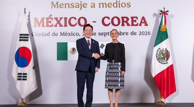 Sheinbaum y Lee Jae-myung amplían la agenda bilateral entre México y Corea del Sur
