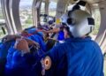 Con traslado médico aéreo de Acatlán a Tehuacán, gobierno estatal asegura atención oportuna