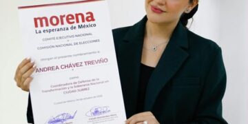 Andrea Chávez toma el control de Morena en Ciudad Juárez rumbo a 2027