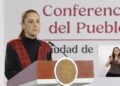 Sheinbaum anuncia decreto para proteger a menores en internet y alerta por huracán Simón