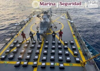 México y Estados Unidos decomisan 1.2 toneladas de presunta cocaína en aguas del Pacífico