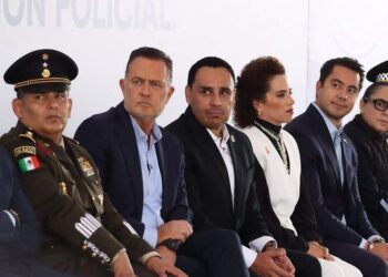 Segob revisa encuentro de Ronald Johnson y Mauricio Kuri durante acto policial en Querétaro