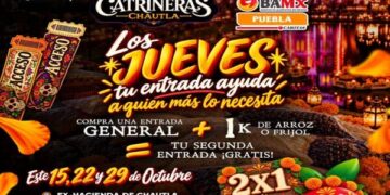 “Puebla Comparte” une solidaridad y tradición en Catrineras Chautla 2026